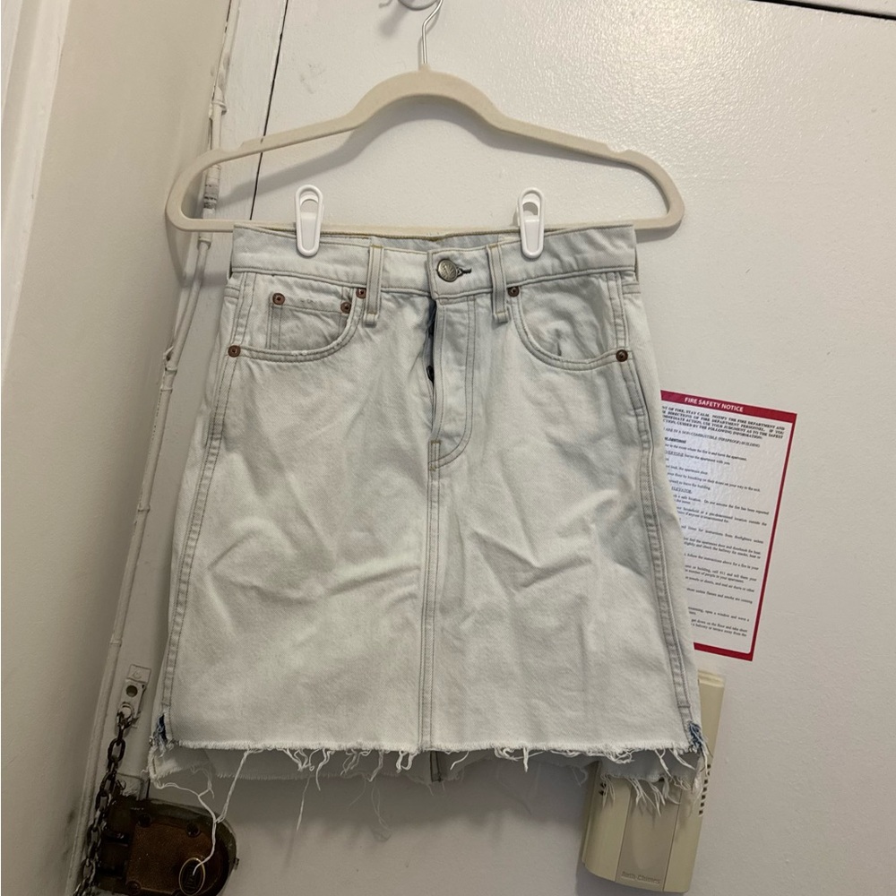 Rag & Bone Light Blue Denim Skirt